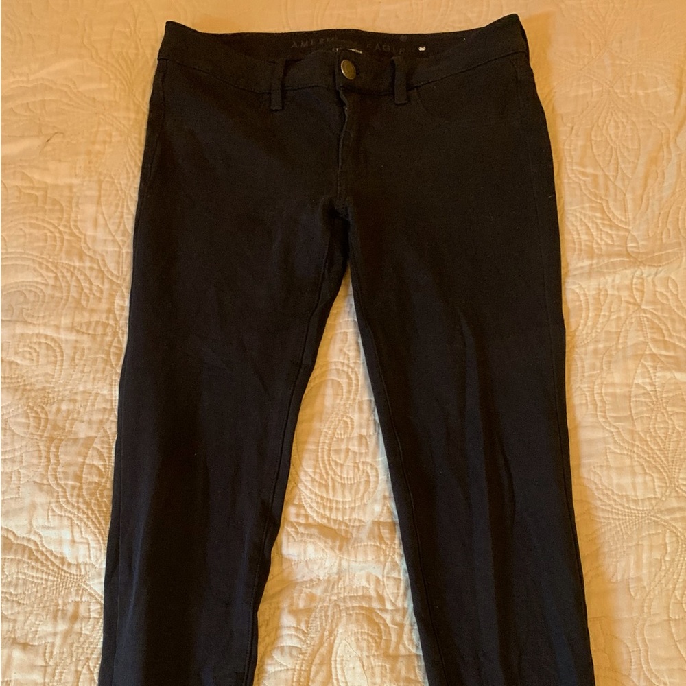 American Eagle black jeggings 6L